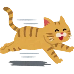cat running